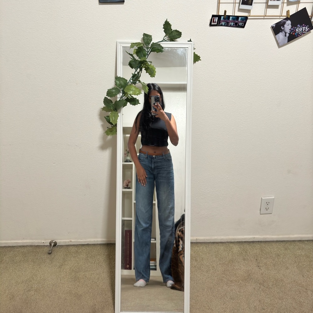 Black Cropped Tank Top (athletic)